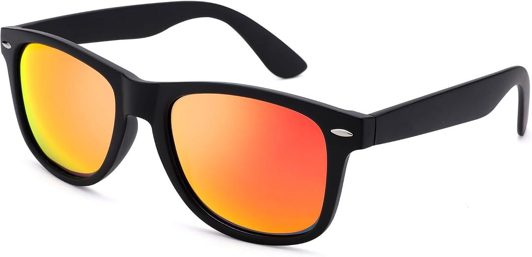 2 x Sunglasses Men, Square Polarized Sunglasses for Mens & Womens, Trendy Retro Sun Glasses Driving Fishing UV Protection