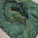 2PCS 6FT Christmas Garland, Cedar Garland -Realistic Greenery Cypress Pine Garland with Pinecones for Mantle Table Railing Fireplace Indoor & Outdoor Christmas Decoration