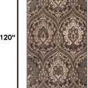 SUPERIOR Indoor Modern Living Room Runner Rug, 2'7"x10', Light Blue