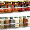 DecoBros 2 Pack Wall Mount Single Tier Mesh Spice Rack, Chrome