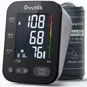 Blood Pressure Monitors FSA HSA Eligible, Backlit Upper Arm BP Machine with Adjustable Large Cuff, Automatic Digital BP Monitor for Home Use(Black Backlight)