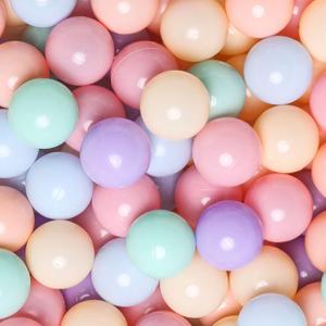 GOGOSO Ball Pits Balls for Toddlers Pack of 50 100 200 Plastics Shape Ball Non-Phthalate Non-BPA Non-Toxic 2.2-Inch Crush Proof Play Balls (Macaron Colors)