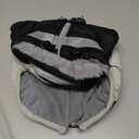 FUAMEY Dog Coat for Small Dogs,Waterproof Dog Winter Jacket with Harness Built in Puppy Cold Weather Coats Reflective Pet Vest with Zipper Warm Fleece Dogs Snowsuit Windproof Black S