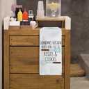 Grandma Gifts Kitchen Towels, Grandma Gifts for Mothers Day Hand Towels, GrandmasKitchen Kiss Cookies DishTowels Dishcloths Tea Towels for Kitchen, GrandmotherGiftsKitchen Decor, 16x24in