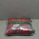 COTTON CRAFT Christmas Tablecloth - Xmas Tartan Plaid Tablecover - 100% Cotton Reusable Washable Holiday Party Gingham Buffalo Check - Christmas Table Cloth Rectangle Table  60x120 Red Green Multi