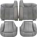 Priprilod 922/122 Gray Driver & Passenger Bottom & Top Lean Back Replacement Seat Cover Compatible with Chevy Silverado Compatible with GMC Sierra Tahoe Suburban Avalanche Yukon XL 1999 2000 2001 2002
