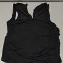 BORIFLORS Women's Sexy Ruched Bodycon Midi Dresses Square Neck Sleeveless Ruffle Hem Club Party Tank Dress Black, Size S