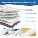 Odorless Premium Foam Baby Play Mat 50" x 50", Soft Microfiber Fabric Crawling Mat for Floor- Comfortable and Hypoallergenic, Non-Slip Cushioned Floor Playpen mat for Infants,Babies,Toddlers