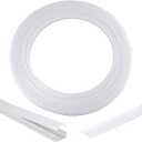 Woanger 100ft/30m Continuous White Seamless Plastic Cover for 17mm U Shape Aluminum LED Channel System - Replacement Diffuser Strip and Channel Cover Fit Adhesive Wall Strip