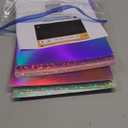 Kosiz 100 Sheets Metallic Holographic Card Stock Shiny Glitter Cardstock Iridescent Mirror Paper 8.5 x 11'' 250 GSM Thick Mixed Color Foil Paper for Scrapbook Letter Poster Craft(Colorful)