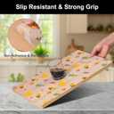 Cooyes Shelf Liner  Non-Slip Cabinet & Drawer Liner for Kitchen  Non-Adhesive Waterproof Shelf Paper with Modern Pattern  Durable EVA Cabinet Mat  Easy to Cut (Amber,11.8" W x 118" L)