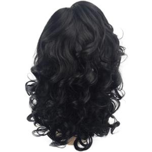 XZGDEN Wigs Hair Wig Wigs European and American Fashion Ladies Black Short Curly Hair Synthetic Wig 46cm