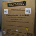 Mumeasy 29.6-46" Baby Gate for Stairs, Pressure Mounted Dog Gate for Doorways, Auto Close Pet Gate for Indoor Use, Extra Wide Child Gate with Walk Thru Door Black, Mom's Choice Awards Winner