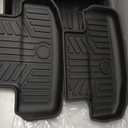 TripleAliners 3PCS Floor Mats Fit for 2026 2025 2024 Ford Mustang Front Rear Full Set Full Protection 1st & 2nd Row All Weather TPE Anti-Slip Custom Fit Floor 1st & 2nd Row 3-PC Liners