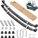 10L0L Heavy Duty Golf Cart Rear Leaf Spring Kit 4-Leaf Leaf Spring with Bushings & Sleeves Fits Club Car Precedent/Onward 2004+