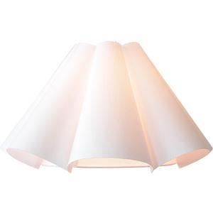 Large Pleated Empire Lamp Shade, White Linen Fabric Box Replacement Lampshade, 5.9" Top x 18.5" Bottom x 11" Slant, Spider Fitter Shade for Table Lamps, Floor Lamps, 1 Pack