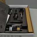 KES All Metal Black Bathroom Faucets with Pop Up Drain NO Overflow, 8 Inch Square Widespread Bathroom Sink Faucet 3 Hole, Vanity Faucet SUS 304 Stainless Steel Matte Black, L4350LFF12-BK-C2