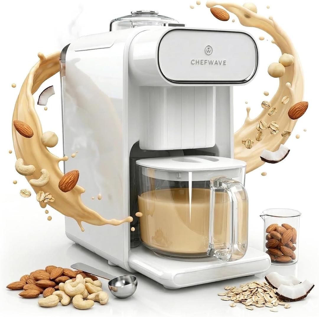 ChefWave Milkmade (White) Plant-Based Milk Maker with 6 Presets