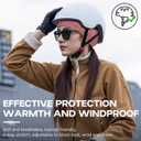 Sukeen Ear Warmer Headband for Women, Double-Layer Warm Winter Headbands for Women, Ear Muffs for Running Cycling Sports (z Black Red, 2 pack)