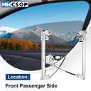 Front Right Passenger Side Power Window Regulator w/Motor Assembly Replacement for 2004 2005 2006 2007 2008 Ford F150 (Standard Cab/Crew Cab), 2006 2007 2008 Lincoln Mark LT Replaces# 741-429
