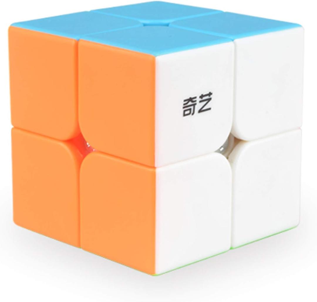 Qidi Speed Cube 2x2- Stickerless Magic Cube 2x2x2 Puzzles Toys (50mm), The Most Educational Toy to Improve Concentration.