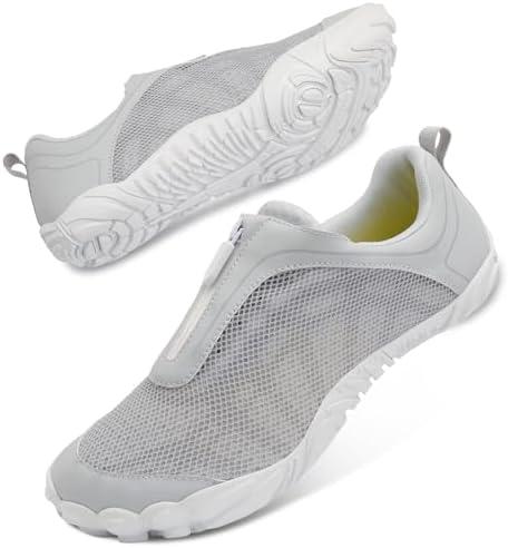 Scurtain Unisex Mens Womens Water Shoes Athletic Sports Aqua Shoes Barefoot Hiking Water Shoes Quick Dry Yoga Pool Swim Surf Beach Walking Shoes with Zipper, Size 38/7 Scurtain Unisex Mens Womens Water Shoes Athletic Sports Aqua Shoes Barefoot Hiking Water Shoes Quick Dry Yoga Pool Swim Surf Beach Walking Shoes with Zipper, Size 38/7