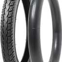 16x2.125/57-305 Bike Tire and Tube, 16 x 2.125 Tire Tube with Angled Valve Stem, 16'' 16x2.125 Tire Compatible with Electric Bicycle Bike, Motorcycle and Joystar Dynacraf Bikes(1 Set)