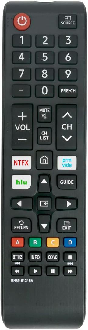BN59-01315A Replaced Remote fit for Samsung Smart TV UN43RU7100 UN43RU7200 UN43RU710D UN50RU7100 UN50RU7200 UN50RU710D UN55RU7100 UN55RU7200 UN55RU710D UN58RU7100 UN58RU7200 UN58RU710D BN59-01315J