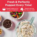 Ecolution Patented Micro-Pop Microwave Popcorn Popper with Temperature Safe Glass, 3-in-1 Lid Measures Kernels and Melts Butter, Made Without BPA, Dishwasher Safe, 3-Quart, Aqua