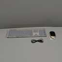 Wireless Bluetooth Keyboard and Mouse for Mac, Multi-Device Rechargeable Slim Keyboard and Mouse Stainless Steel Full Size, Compatible with MacBook Pro/Air, iPad, iMac - Black Gold