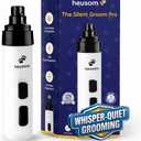 Silent Groom Pro Pet Nail Grinder | Whisper Quiet Claw Trimmer for Dogs, Cats and Other Animals | Safe & Stress Free Nail Grooming, Ideal for Sensitive Dogs of All Breeds & Sizes