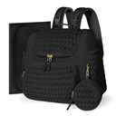Geestock Diaper Bag Small Diaper Backpack Stylish Mini Maternity Backpacks Baby Bags for Baby Boy with Insulated Pockets, Changing Pad & Stroller Straps for Travel & Daily Outings, Black