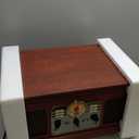 Victrola The Quincy 6-in-1 Bluetooth Record Player & Multimedia Center with Built-in Speakers 3-Speed Turntable, CD & Cassette Player, AM/FM Radio, Wireless Music Streaming (Mahogony) 