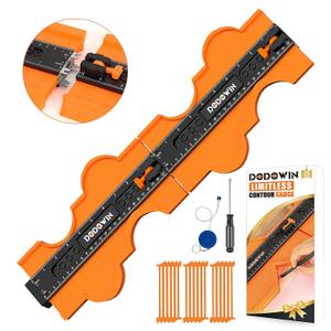 DODOWIN Connectable Contour Gauge with Lock, 20 Inch Profile Duplicator Tool for Tile Flooring, Laminate & Woodworking, Shape Outline Gauge for Irregular Edge Measuring, Practical Tool Gift for Men
