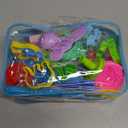 Dough Tools for Kids, 46Pcs Dough Toys Include Play Food Molds - Cupcakes, Ice Cream, Noodle, Play Bulk Pack with Roller, Cutters, Scissor, DoughMat and Storage Bag Gifts (Tools)