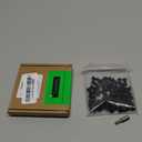 M5-0.8 x 12mm Button Torx Head Machine Screws (50 pcs), 18-8 (304) Stainless Steel Tamper Resistant License Plates Screws, Black Coated, Fayeploo (with Bit)