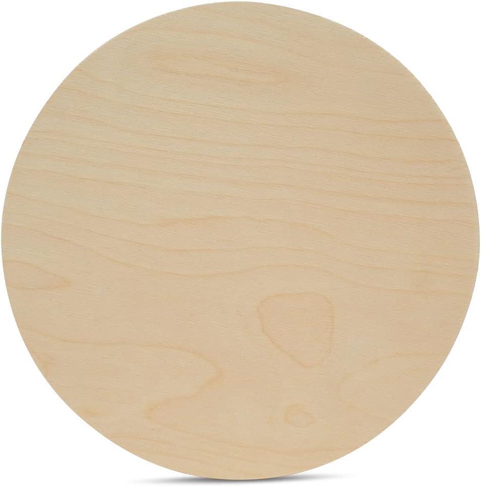 Wood Circles 30 inch, 1/4 Inch Thick, Birch Plywood Discs, Pack of 1 Unfinished Wood Circles for Crafts, Wood Rounds by Woodpeckers
