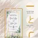 Wedding Sign Holder, 68x31x 20 Welcome To Our Wedding Sign Display Stand with 39 Premium Templates&Leather Straps, Heavy Duty Easel Stand Sturdy Display for Wedding, Birthday, Anniversary