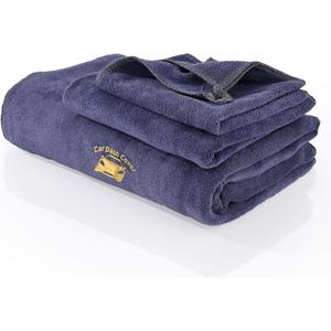 NEWISHTOOL 3 Pack Microfiber Car Drying Towels, Ultra Absorbent, Lint & Scratch Free, Large Size Dash Cover Protection, Thick & Soft 3 Sizes (Gray)