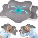 Sleep Apnea Pillow Ergonomic Cervical Neck Pillow for Pain Relief，Support Cooling Contour Memory Foam Pillows for Side Back Stomach Sleepers Orthopedic Pillow with Removable Cover