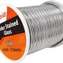 Stained Glass Solder, 60/40 Lead Tin, 1/8 inch Diameter, 1 lb Spool