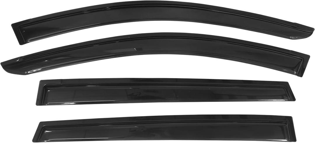 Window Visor Compatible with 2013-2018 Toyota RAV4, Acrylic Dark Smoke 4PCS Sun Rain Shade Guard Wind Vent Air Deflector by IKON MOTORSPORTS, 2014 2015 2016 2017