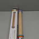 Yasashii Wood Rolling Pin With 4 Adjustable Thickness Rings, Non-stick Dough Roller For Baking, 17 Inch Pizza Roller For Kitchen supplies, Handle Press Design For Fondant, Pizza, Pie Crust, Cookie