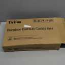 Yirilan Bamboo Bathtub Tray, Expandable Bathroom Tray, Waterproof Tray Caddy, Perfect Bath Caddy for Home Spa, Gift for Loved Ones-Bamboo