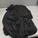 1 Pack Black Table Clothes for 4 Foot Rectangle Tables, One-Piece Wrinkle Resistant Stretch Spandex Table Covers with Skirt for Event Banquet Wedding Birthday Party