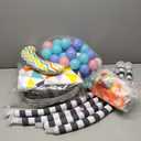 5 in 1 Baby Play Gym and Ball Pit -Playgym with 6 Toys, Balls, Tummy Pillow, Tummy Time Play Mat - Easy to Set Up Baby Activity Mat - Gym Ball Pit - Infant Playmats for Boy & Girls