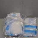 16 Combo Vacuum Storage Bags with Hand Pump, 4 Jumbo + 4 Large + 4 Medium + 4 Small Plastic Packaging Bags, 80% Space Saver Vacuum Seal Bags for Clothing, Travel Lugggage, Blankets, Comforters