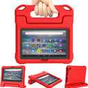 Lainergie Tablet Case for Kids, Lightweight Shockproof Kid-Proof Cover,Red