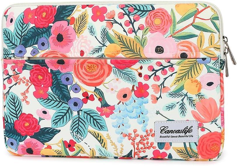 Canvaslife Garden Rose Waterproof Patten Laptop Sleeve 14 inch 14.0 inch Laptop case Bag