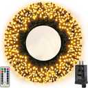 Ollny Christmas Lights, 500LED 164FT Long Christmas Tree Lights with 8 Modes Remote Timer IP44 Waterproof, Outdoor Christmas Lights for Tree House Yard Outside Xmas Decorations Warm White